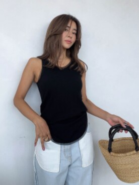 ALEXIA STAMさん（レディース・158cm）の夏コーディネート