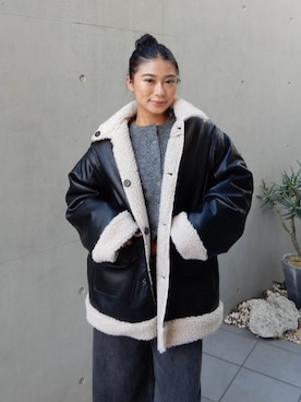 ALEXIA STAMさん（レディース・157cm）の秋コーディネート