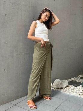 ALEXIA STAMさん（レディース・163cm）の夏コーディネート