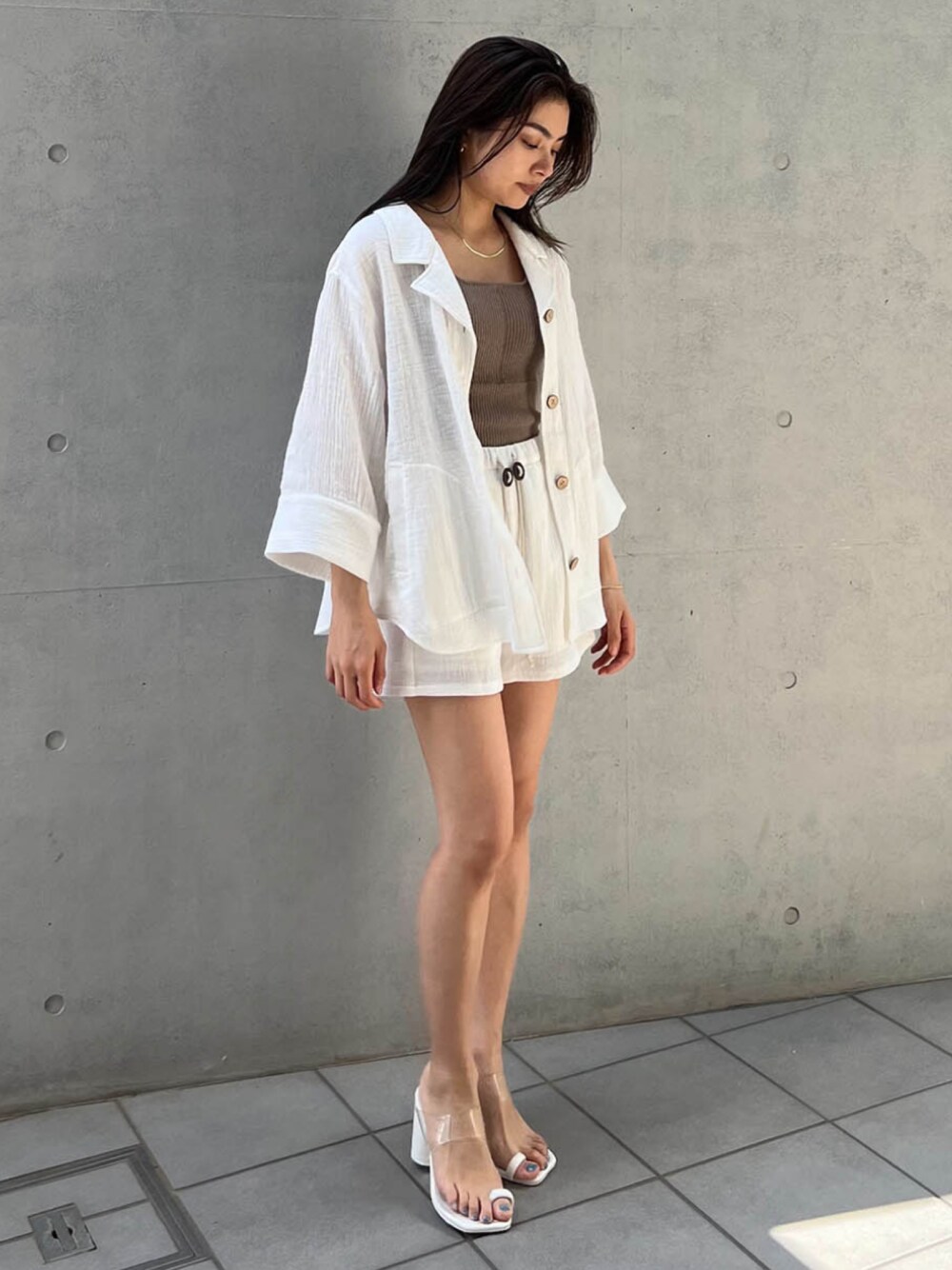 ALEXIA STAM（アリシアスタン）の「Cozy Cotton Gauze Shirt