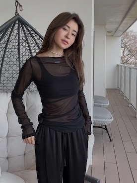 ALEXIA STAMさん（レディース・158cm）の夏コーディネート