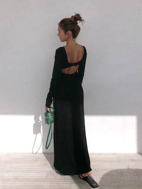 ALEXIA STAMさん（レディース・160cm）の冬コーディネート