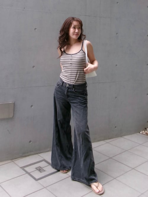 ALEXIA STAM（アリシアスタン） サロペット オーバーオール Striped 