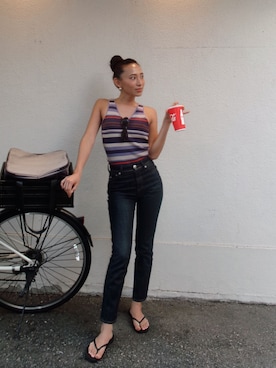 ALEXIA STAMさん（レディース・163cm）の夏コーディネート