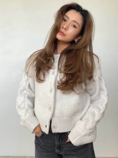 セール】Sparkle Two-Way Knit Cardigan /2way ラメニットカーディガン