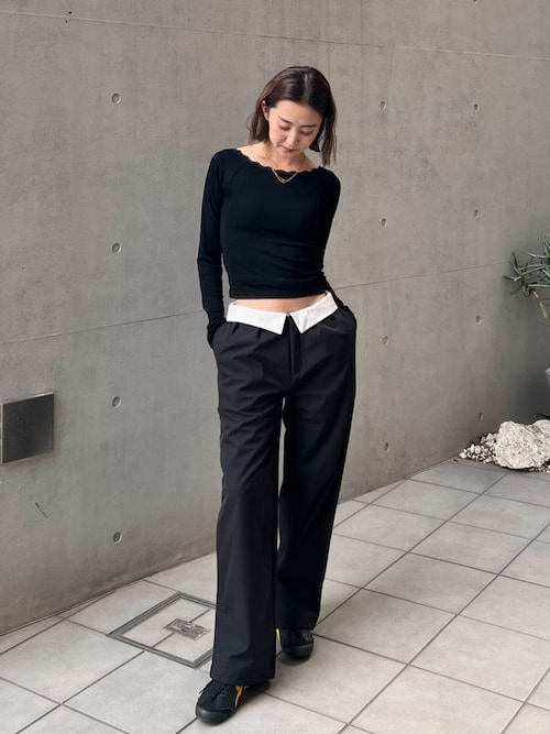 Wellness Lace Long Sleeve Tee/ウェルネス レースロンT（Tシャツ