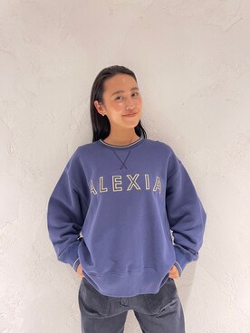 ALEXIA STAMさん（レディース・154cm）の秋コーディネート