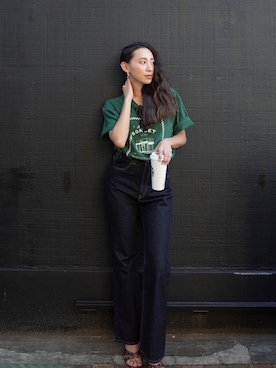 ALEXIA STAMさん（レディース・163cm）の夏コーディネート