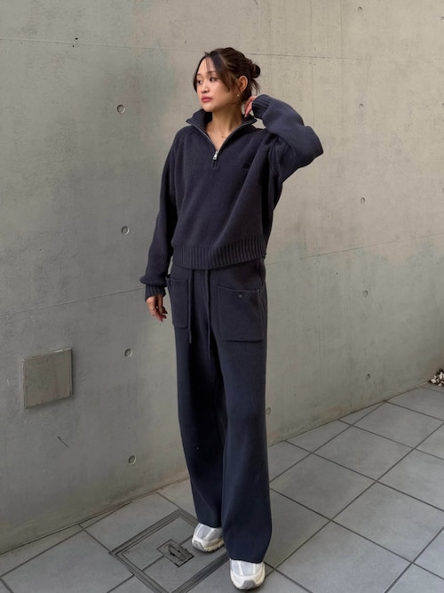 さあ アリシアスタン ニットトップス Half Zip Knit Top/ハーフジップニット（ニット/セーター）｜ALEXIA