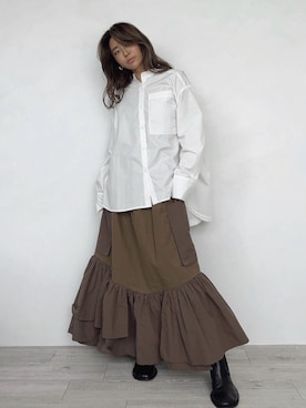 ALEXIA STAMさん（レディース・158cm）の秋コーディネート