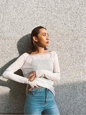 ALEXIA STAMさん（レディース・163cm）の春コーディネート