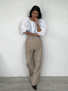 ALEXIA STAMさん（レディース・157cm）の夏コーディネート