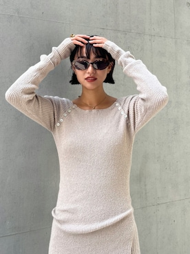 ALEXIA STAMさん（レディース・158cm）の秋コーディネート