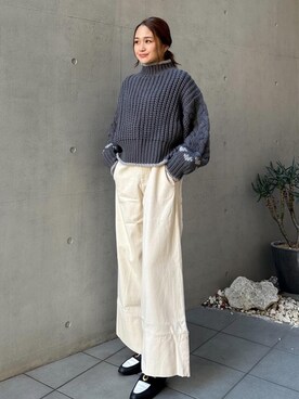 ALEXIA STAMさん（レディース・163cm）の冬コーディネート