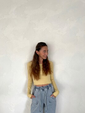 ALEXIA STAMさん（レディース・163cm）の秋コーディネート