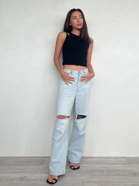 ALEXIA STAMさん（レディース・163cm）の夏コーディネート