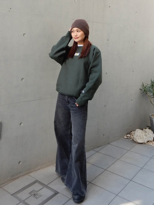 Champion for ALEXIA STAM] Crew Neck Sweatshirt /別注 Champion