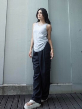 ALEXIA STAMさん（レディース・160cm）の夏コーディネート