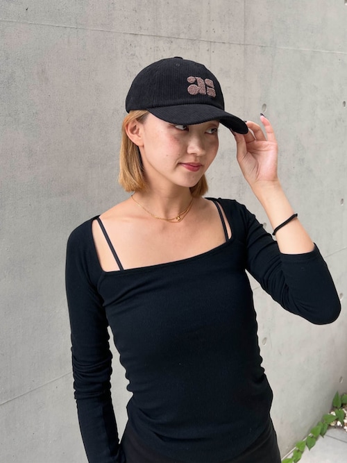 Wellness Square Neck Rib Top /スクエアネックリブトップ（Tシャツ