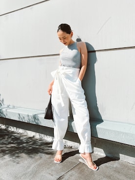 ALEXIA STAMさん（レディース・163cm）の夏コーディネート