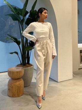 ALEXIA STAMさん（レディース・155cm）の冬コーディネート