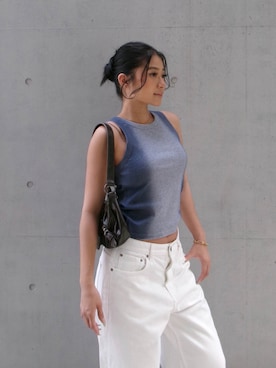 「ALEXIA STAM（アリシアスタン）のアイテム」を使った、ALEXIA STAMさん（レディース・157cm）の春コーディネート