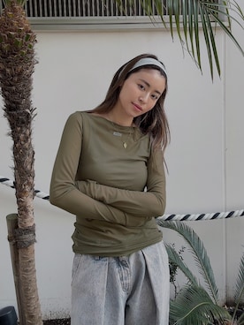 ALEXIA STAMさん（レディース・158cm）の夏コーディネート