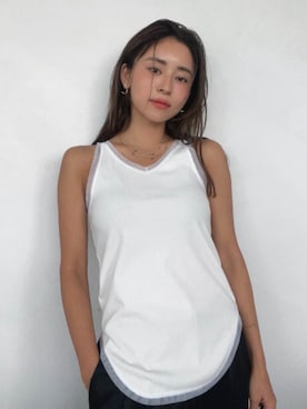 ALEXIA STAMさん（レディース・158cm）の夏コーディネート