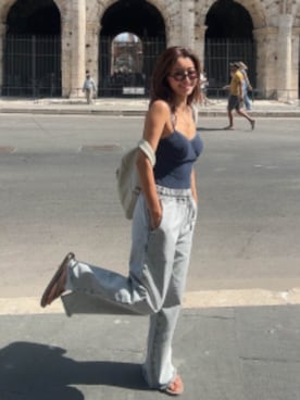 ALEXIA STAMさん（レディース・158cm）の秋コーディネート