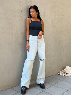 ALEXIA STAMさん（レディース・157cm）の夏コーディネート