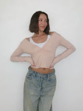 ALEXIA STAMさん（レディース・163cm）の冬コーディネート