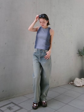 「ALEXIA STAM（アリシアスタン）のアイテム」を使った、ALEXIA STAMさん（レディース・156cm）の春コーディネート