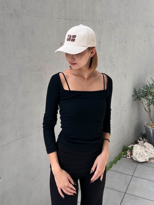 トップス Alexiastam Square Neck Rib Top Square Neck Rib Top | ALEXIA STAM