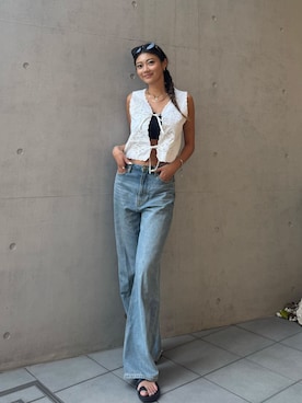 ALEXIA STAMさん（レディース・164cm）の夏コーディネート