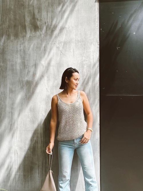 セール】Linen Knit Tank Top /リネンニットタンクトップ