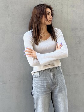 ALEXIA STAMさん（レディース・155cm）の春コーディネート