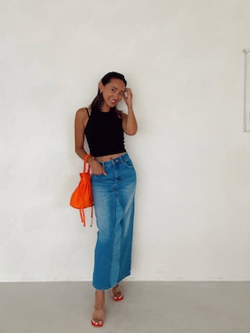 ALEXIA STAMさん（レディース・163cm）の夏コーディネート