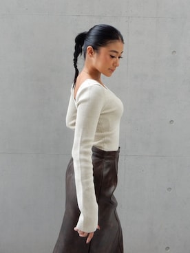 ALEXIA STAMさん（レディース・157cm）の秋コーディネート