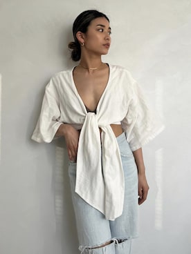 ALEXIA STAMさん（レディース・155cm）の春コーディネート