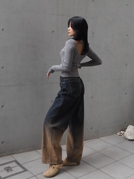 ALEXIA STAMさん（レディース・157cm）の秋コーディネート