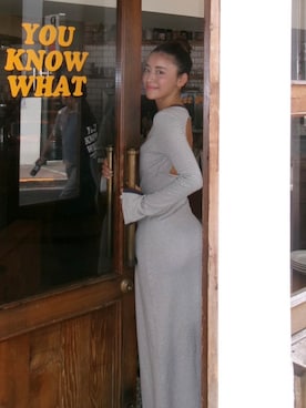 ALEXIA STAMさん（レディース・158cm）の秋コーディネート