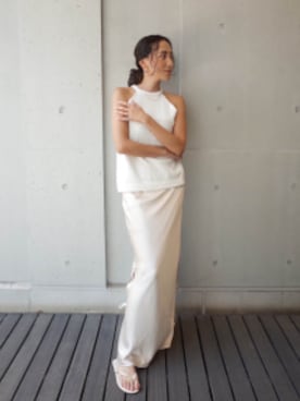 「オールホワイト」｜ALEXIA STAMさん（レディース・163cm）の夏コーディネート