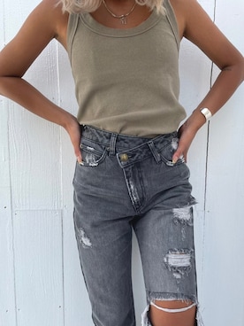 ALEXIA STAMさん（レディース・154cm）の夏コーディネート