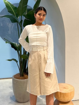 ALEXIA STAMさん（レディース・155cm）の冬コーディネート