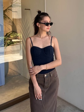 ALEXIA STAMさん（レディース・156cm）の秋コーディネート