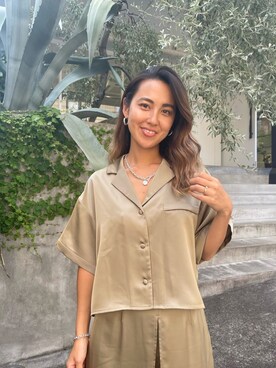 ALEXIA STAMさん（レディース・154cm）の夏コーディネート