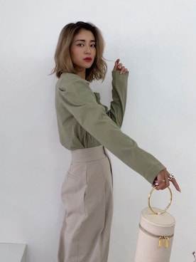 ALEXIA STAMさん（レディース・158cm）の秋コーディネート