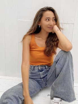 ALEXIA STAMさん（レディース・163cm）の夏コーディネート