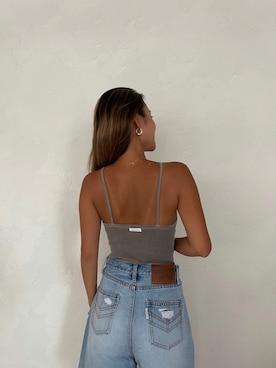 ALEXIA STAMさん（レディース・154cm）の夏コーディネート