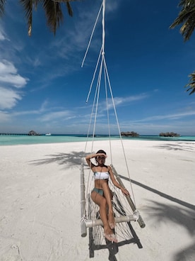 「アイテム（水着/着物・浴衣）」を使った、ALEXIA STAMさん（レディース・158cm）の秋コーディネート